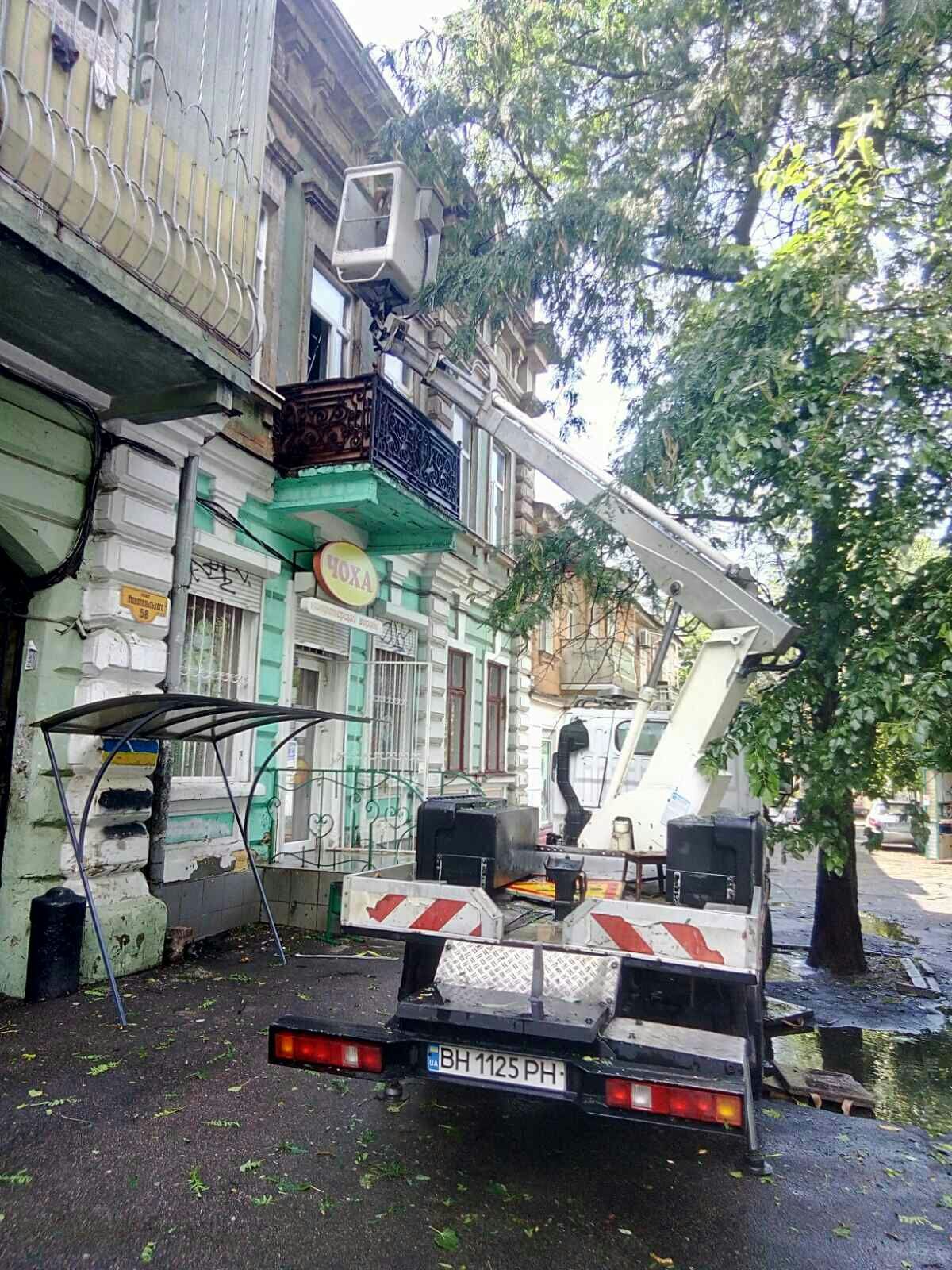 Автовышки Одесса спил деревьев высотные работы