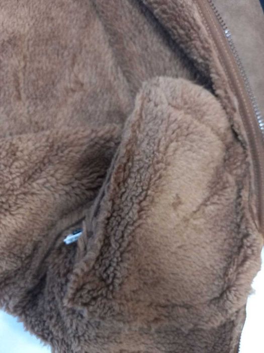 Дублянка авіатор жіноча штучна коричнева коротка підліткова єврозима