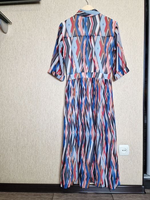 Плаття-сорочка із зигзагоподібним принтом Hugo Boss