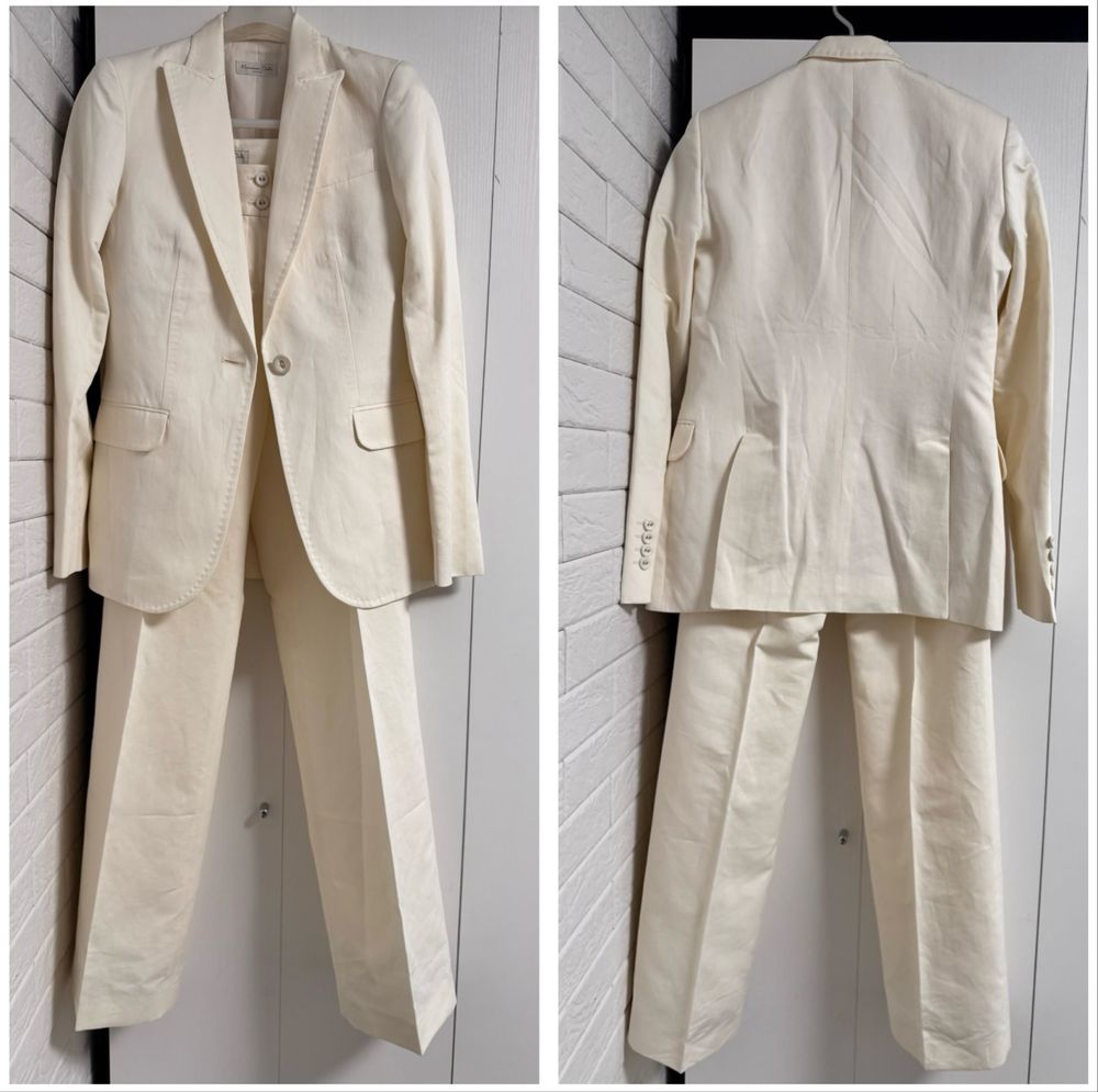 Massimo Dutti білий костюм