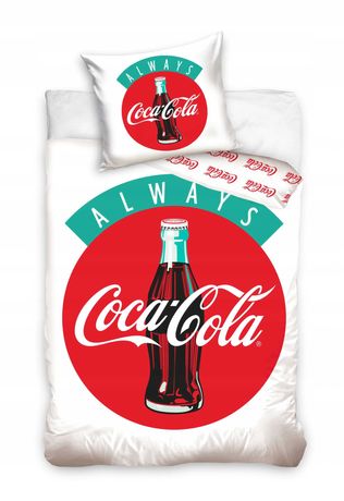 Pościel bawełna licencyjna Coca Cola 140x200