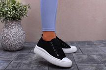 Klasyczne trampki buty sportowe CZARNE 40