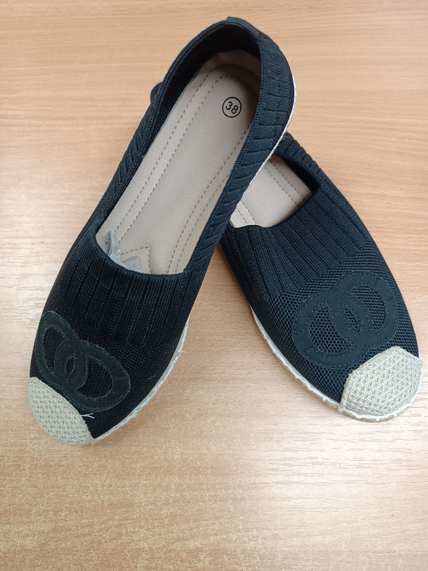 Espadryle 38 nowe czarne