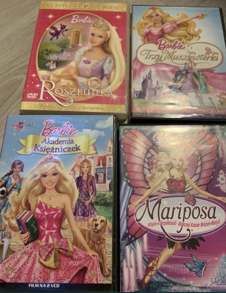Filmy dla dzieci DVD , Puzzle, Bajki Barbie, świnka Peppa, Alibaba