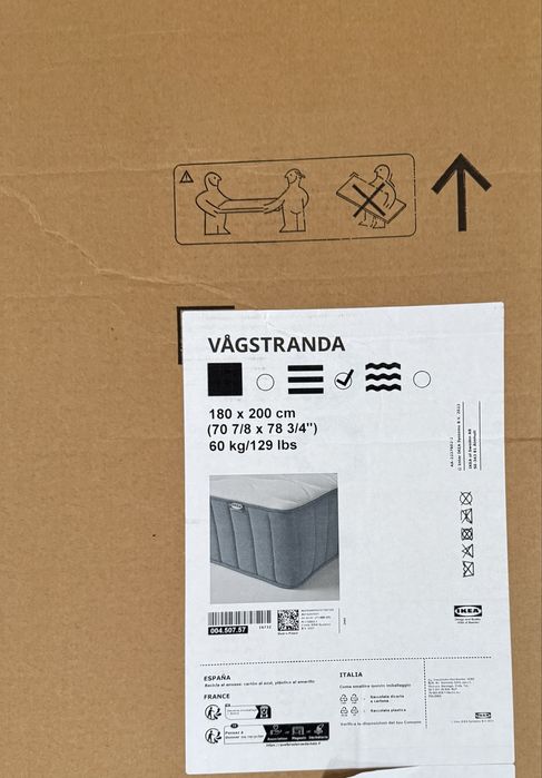 Materac VÅGSTRANDA Ikea 180x200
