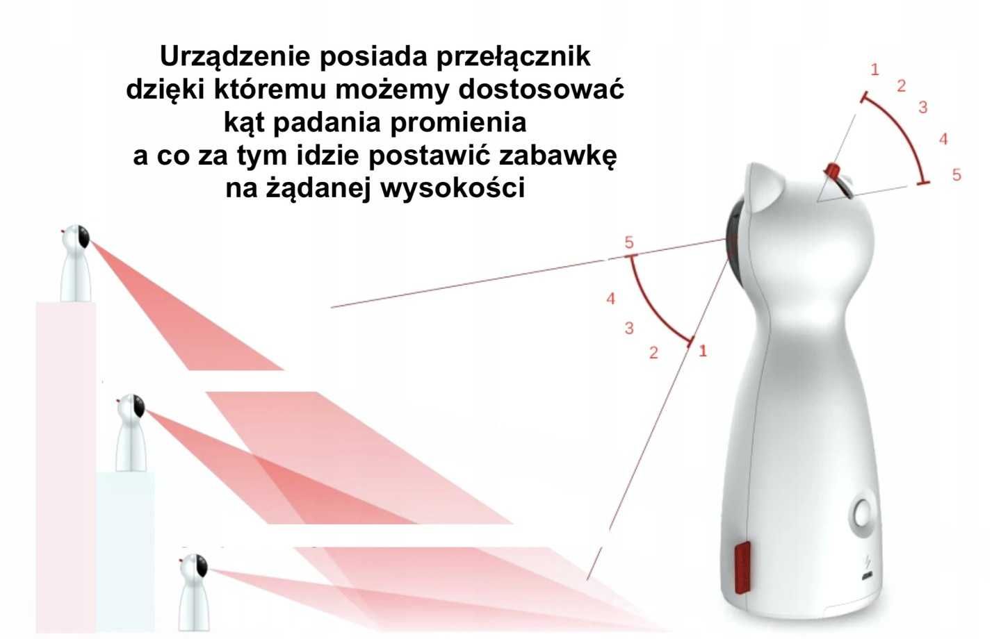 Zabawka Dla Kota Robot Laser Interaktywna Nnowość