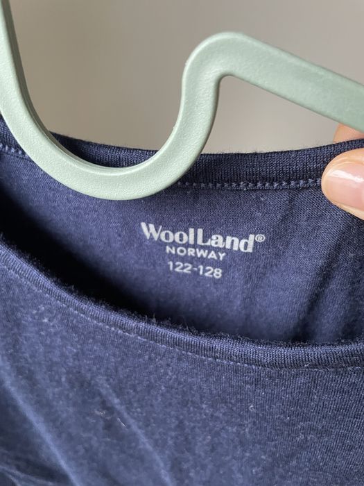 Komplet merino wełna woolland 122-128 getry bluzka