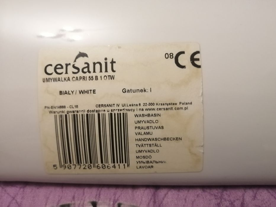Umywalka Cersanit Capri 55