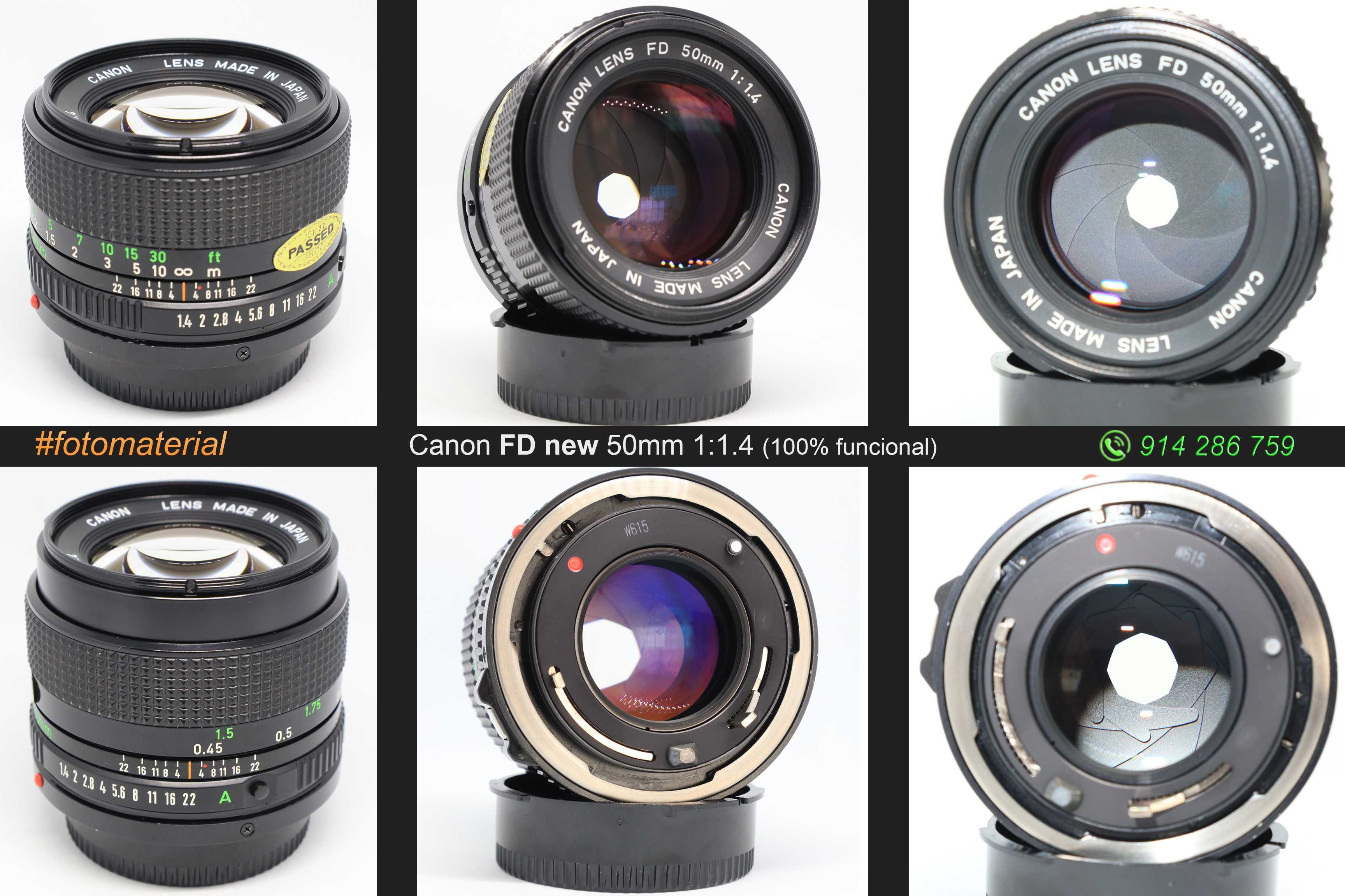 Canon FD 28mm / 35mm / 50mm / 135mm (100% funcionais)