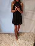 Czarna sukienka Missguided 32 xxs halter