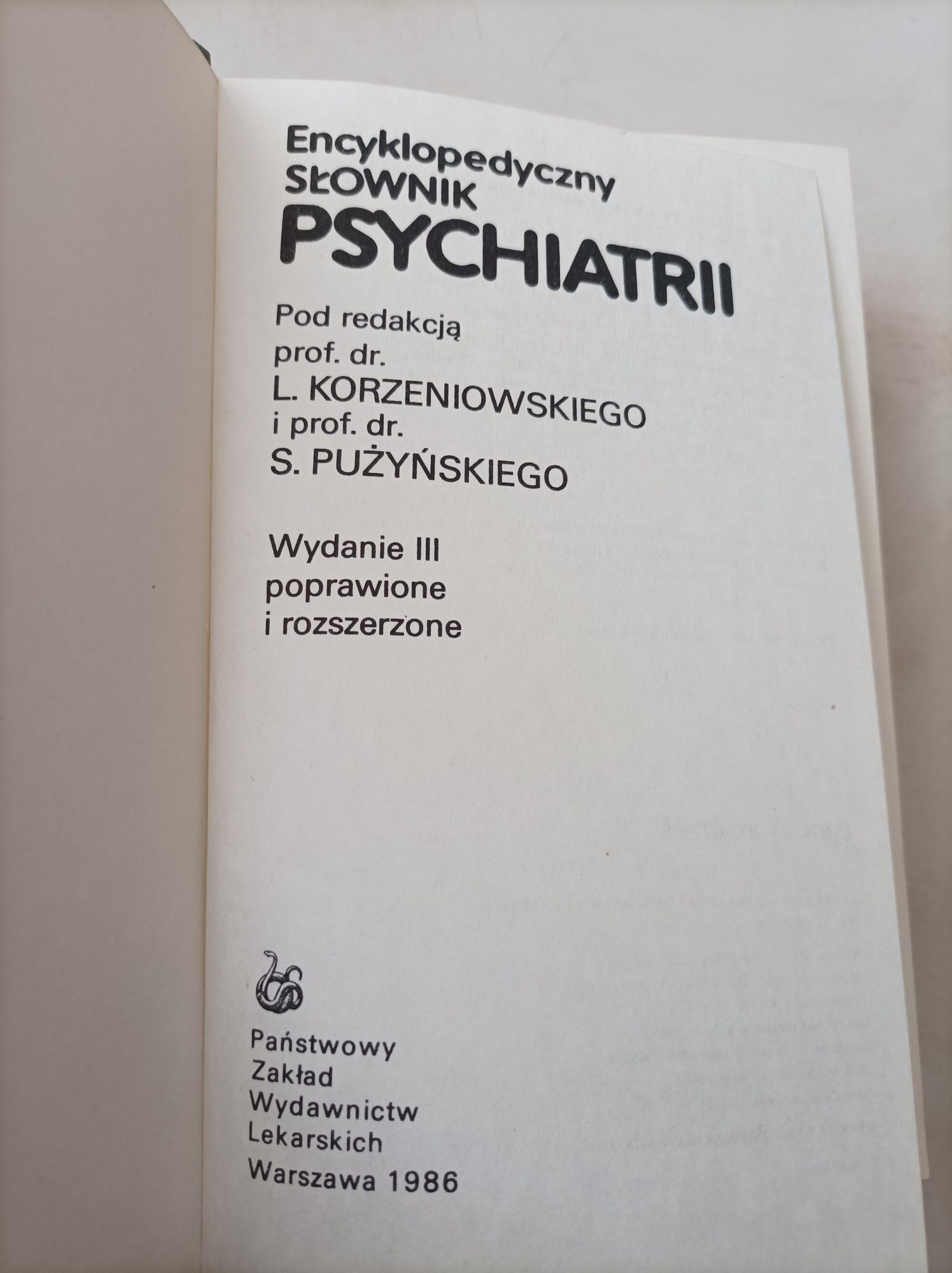 Encyklopedyczny słownik psychiatrii