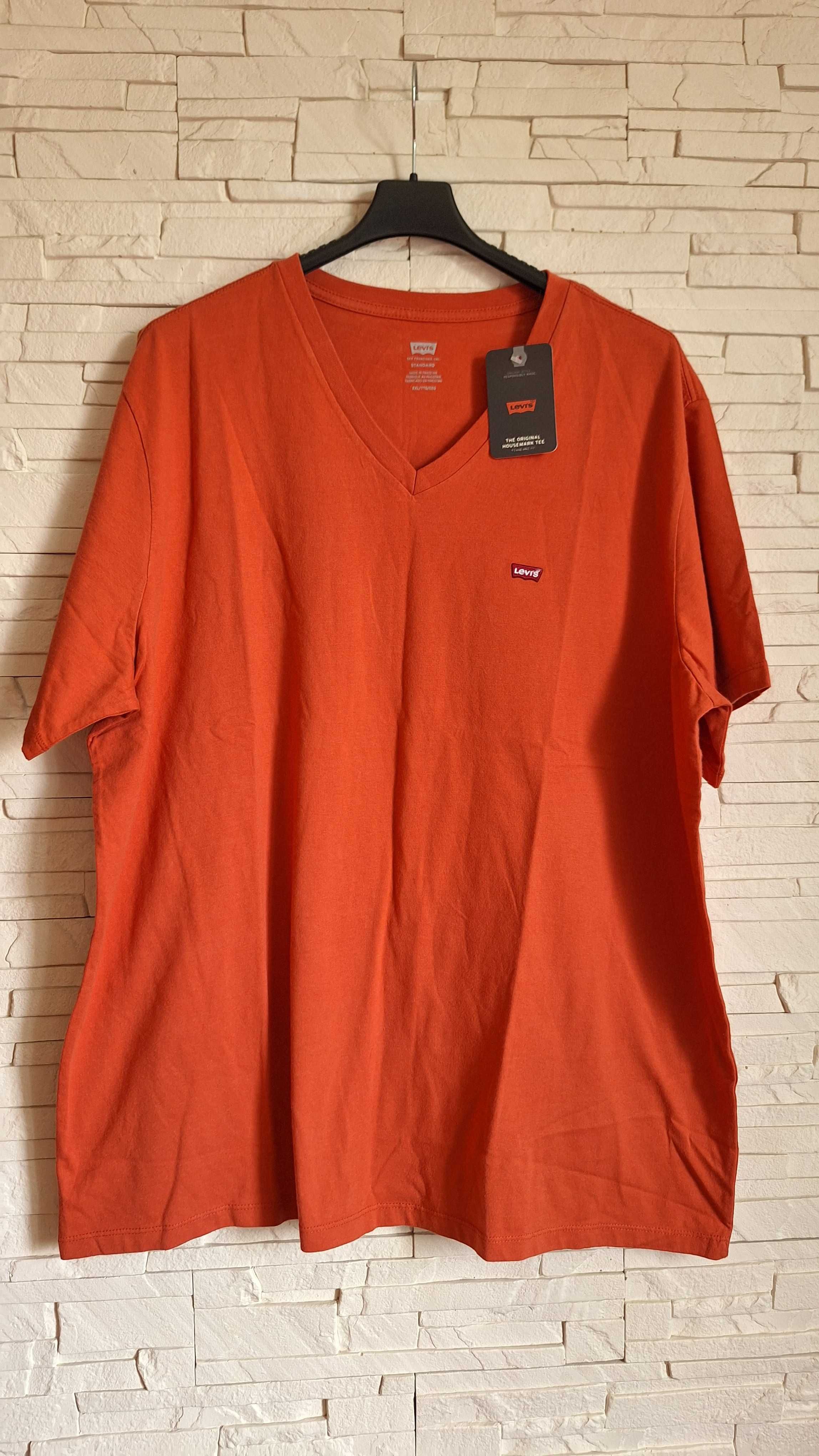 Levi's,Koszulka ,t-shirt rudy pomarańczowy