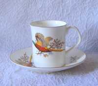 filiżanka porcelana ptaki