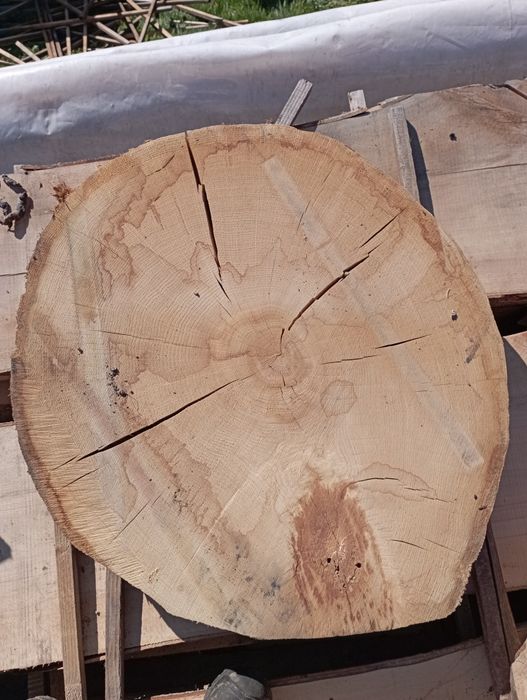Plaster dębu, dąb lity na stolik