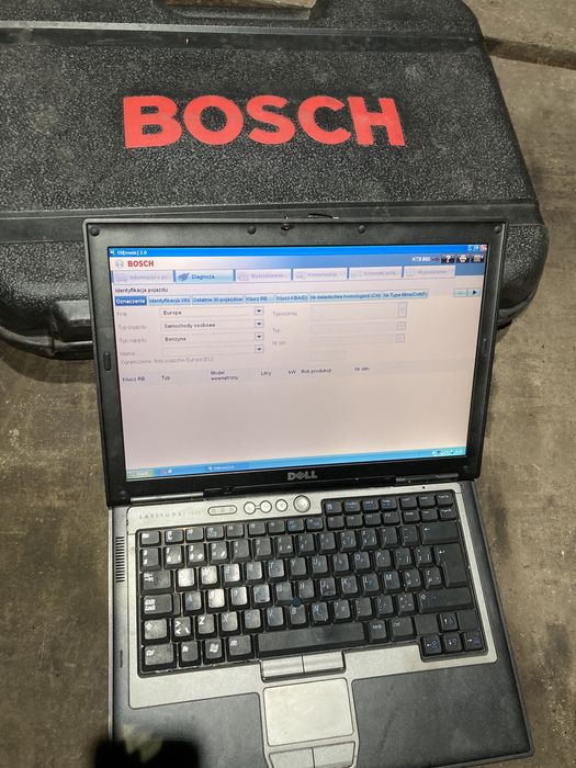 Bosch KTS550 cas plus+laptop dell zestaw diagnostyka