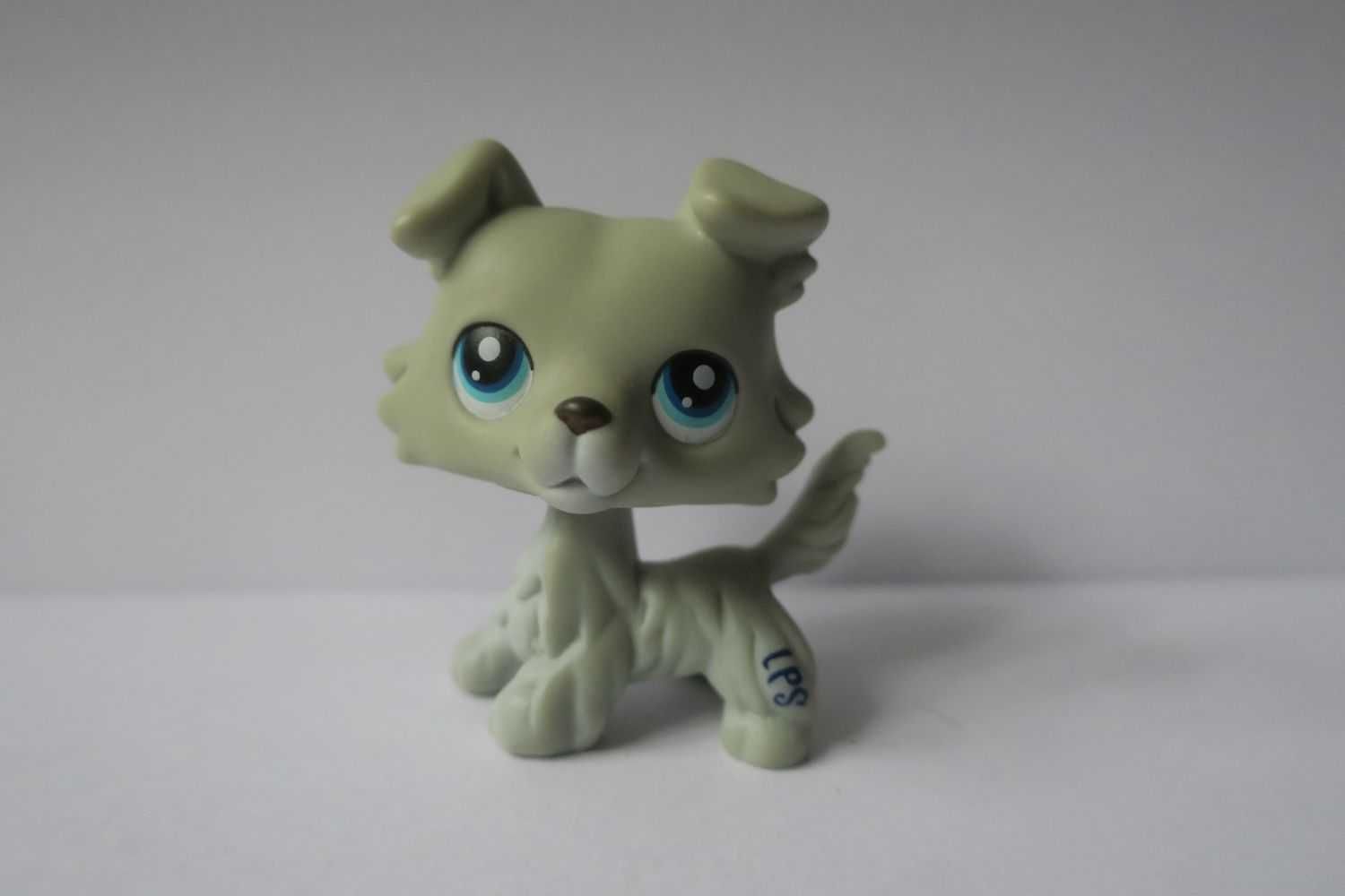 Collie Littlest Pet Shop LPS oryginał Hasbro biały