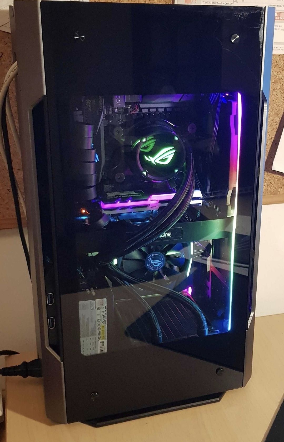 Caixa PC mini itx Phanteks Enthoo Evolv Shift tempered glass