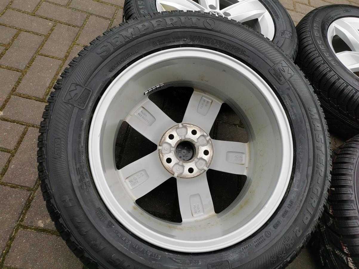 5x112 Koła Zima R17 TIGUAN Kodiaq Q3 ET38 215/65 Semperit 8mm NOWE 21r