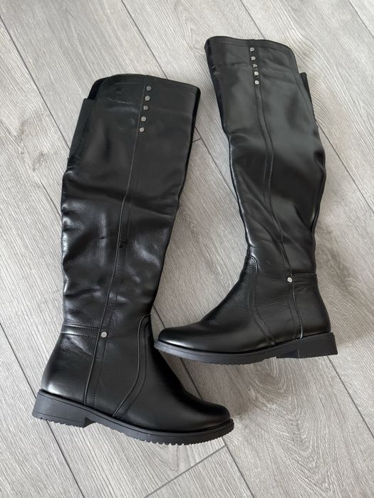 Шкіряні ботфорти, 36 розмір