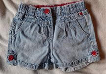 Spodenki krótkie szorty jeans dziewczęce 12 miesięcy