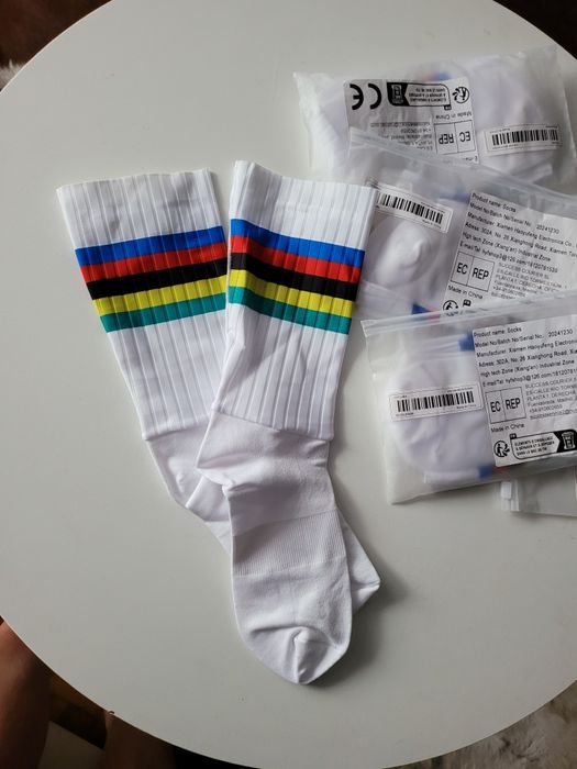 Skarpety kolarskie wzór Mistrza świata rozm.38-42