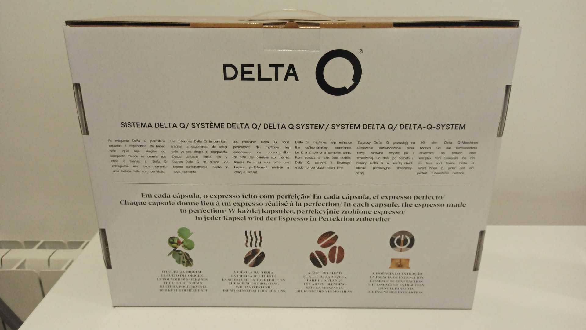 Máquina de Café DELTA Q Mini Qool Cinzento - Oferta 90 capsulas