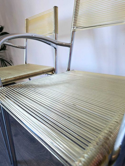 Cadeiras de braços "Spaghetti" 70/80s.  Vintage Armchairs