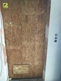 Drzwi na budowę tymczasowe z okuciami wym. 231x118 cm