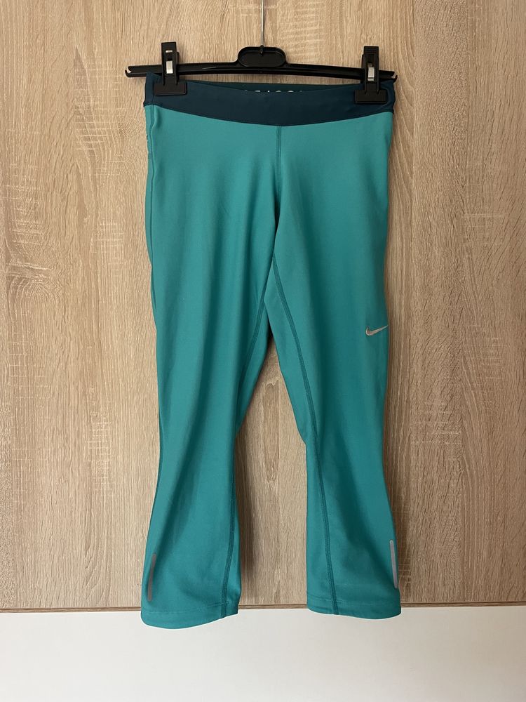 Legginsy Nike XS running bieganie w kolano just do it 3/4