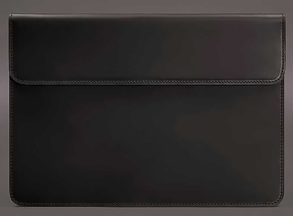 Кожаный чехол черный для MacBook Air 13'' (с 2018 года)