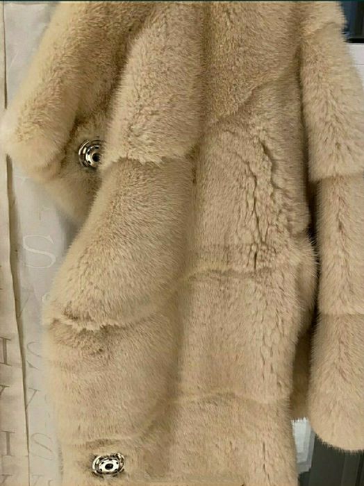 Шуба норкова шубка шанель плюшева S-M