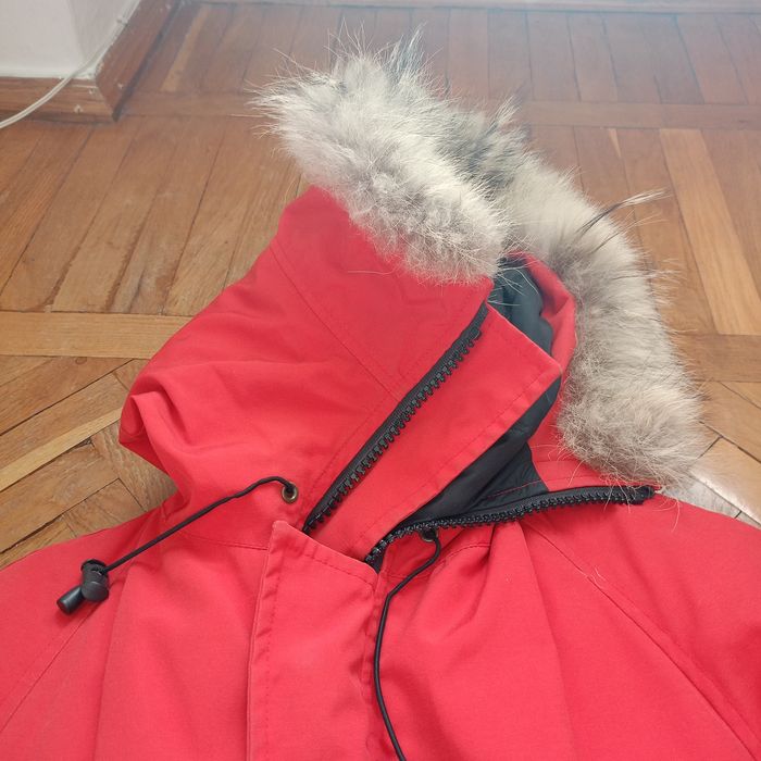 Червоний пуховик Chinese Goose, XS