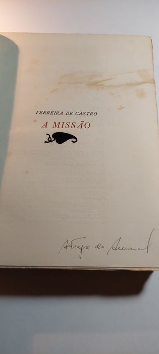 A Missão - Ferreira de Castro (1954, 1ª edição)