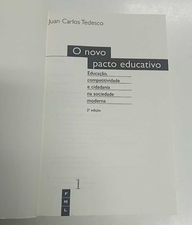 O novo pacto educativo, de Juan Carlos Tedesco