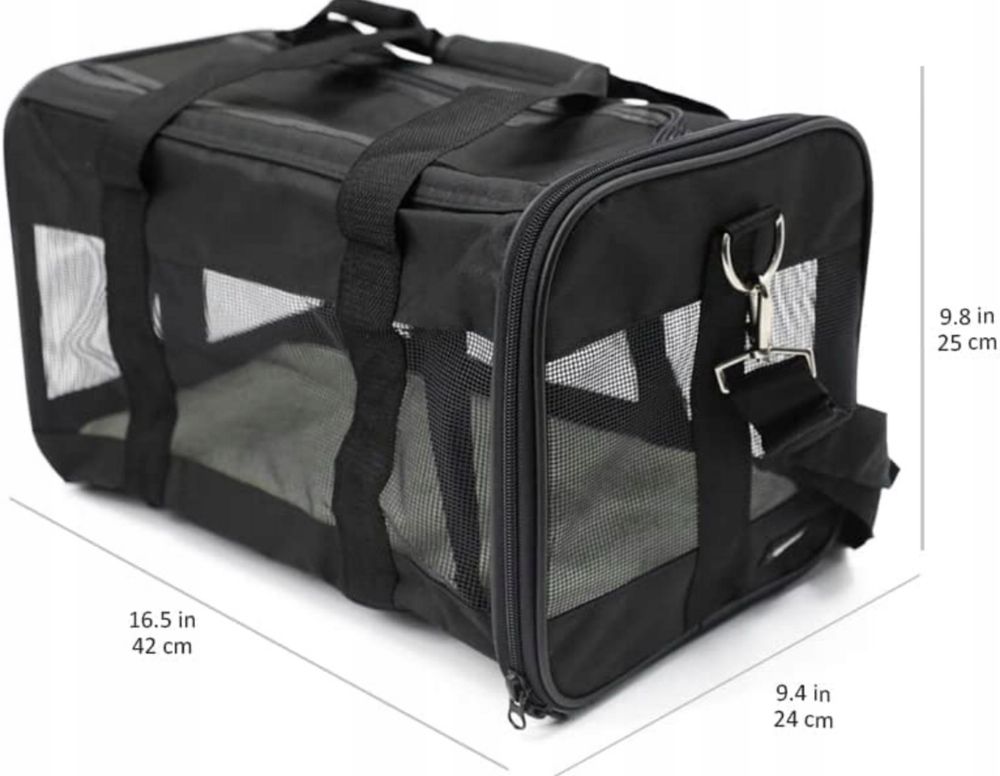 Nowa‼️ AmazoneBasic. Transporter • Torba Lekka LOT 24x43x25cm Pies Kot