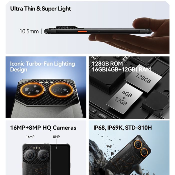 2025! Смартфон IIIF150 Air3S 16/128GB Black Захищений протиударний