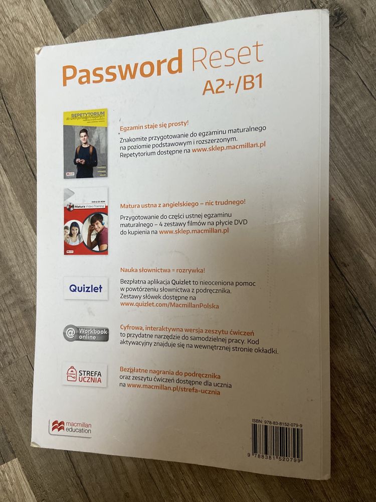 Password Reset A2+ / B1 WorkBook ćwiczenia angielski