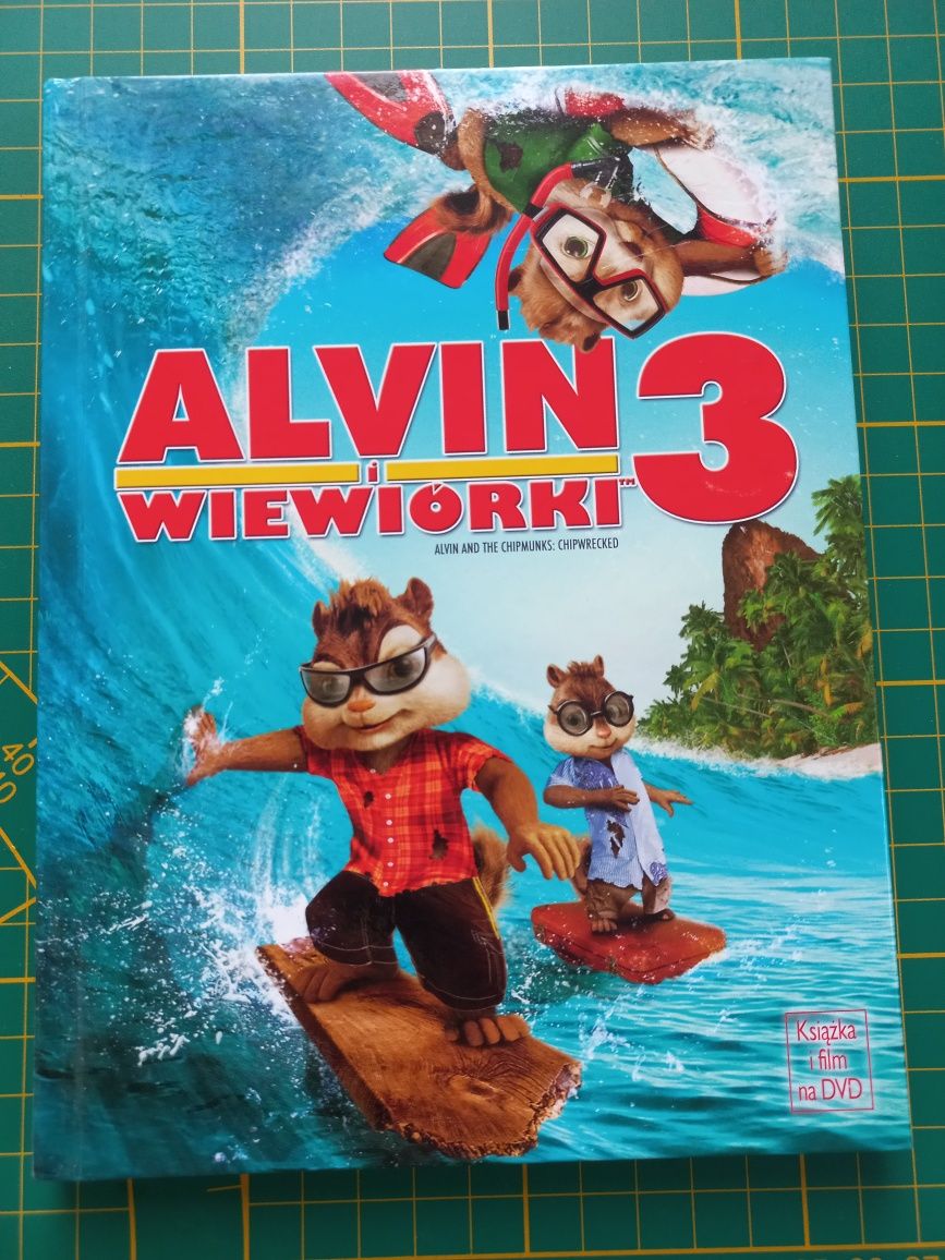 Alvin i wiewiórki 3 książka i film na DVD