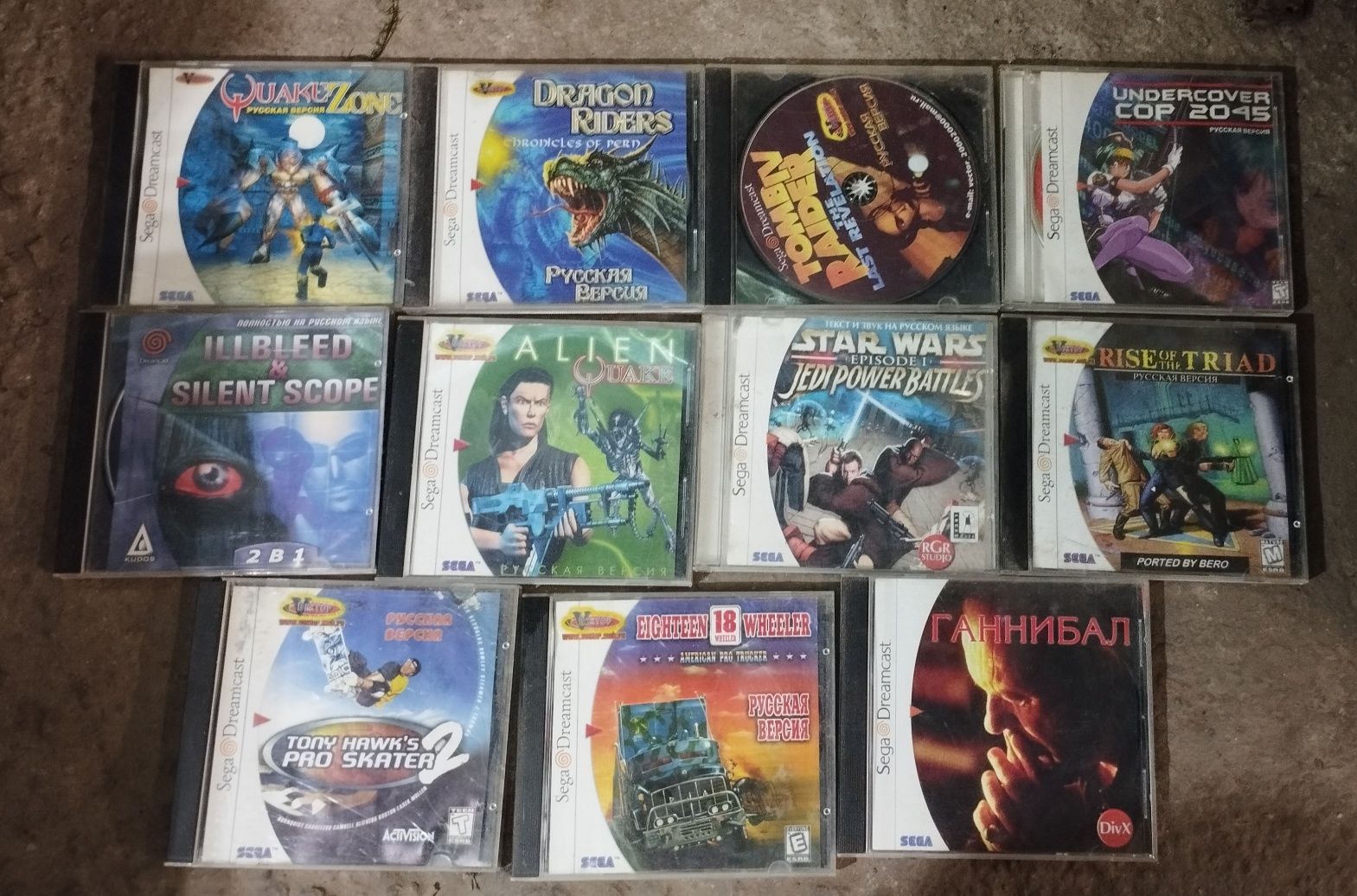 Sega dreamcast диски с играми