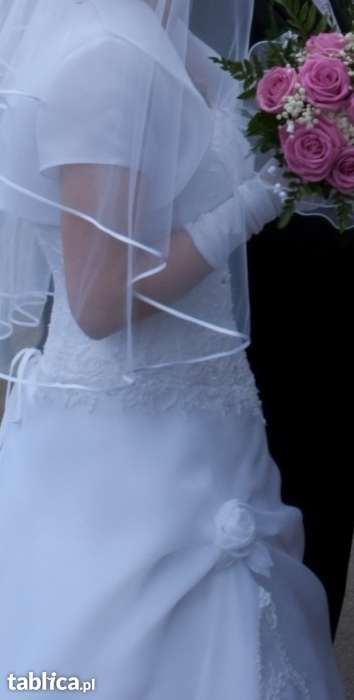 Suknia ślubna ADRIA – litera A – cekinowa – boho – ramiączka – 40/42