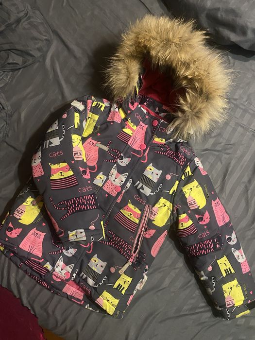 Зимняя куртка + штаны зимние ( комбинезон)от 110 до 134 см