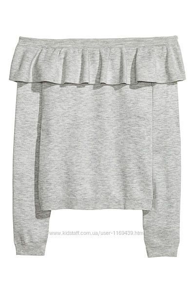 Кофта H&M відкриті плечі  джемпер светр