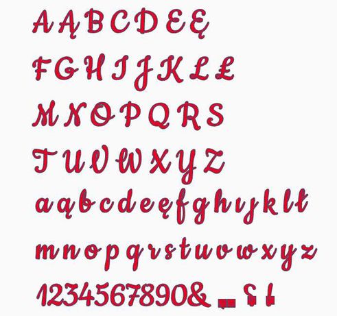 Litery i cyfry - alfabet stemple do masy cukrowej - 1.5cm  nr 2