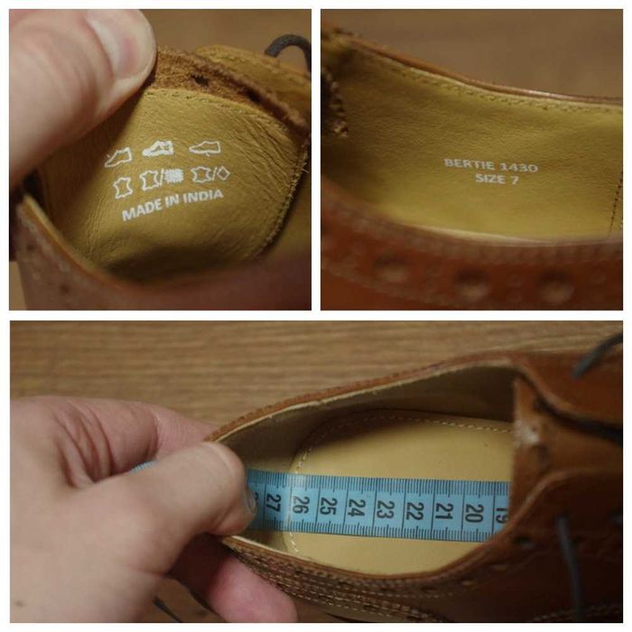 Туфлі Броги Crockett Jones brogue оригінал нова пара 41 розмір шкіра