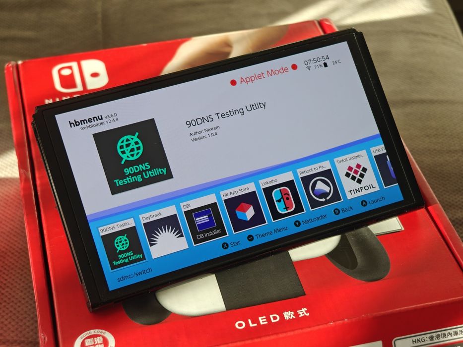 NOWA Nintendo Switch OLED przerobiona CFW PICOFLY + karta 256gb ZESTAW