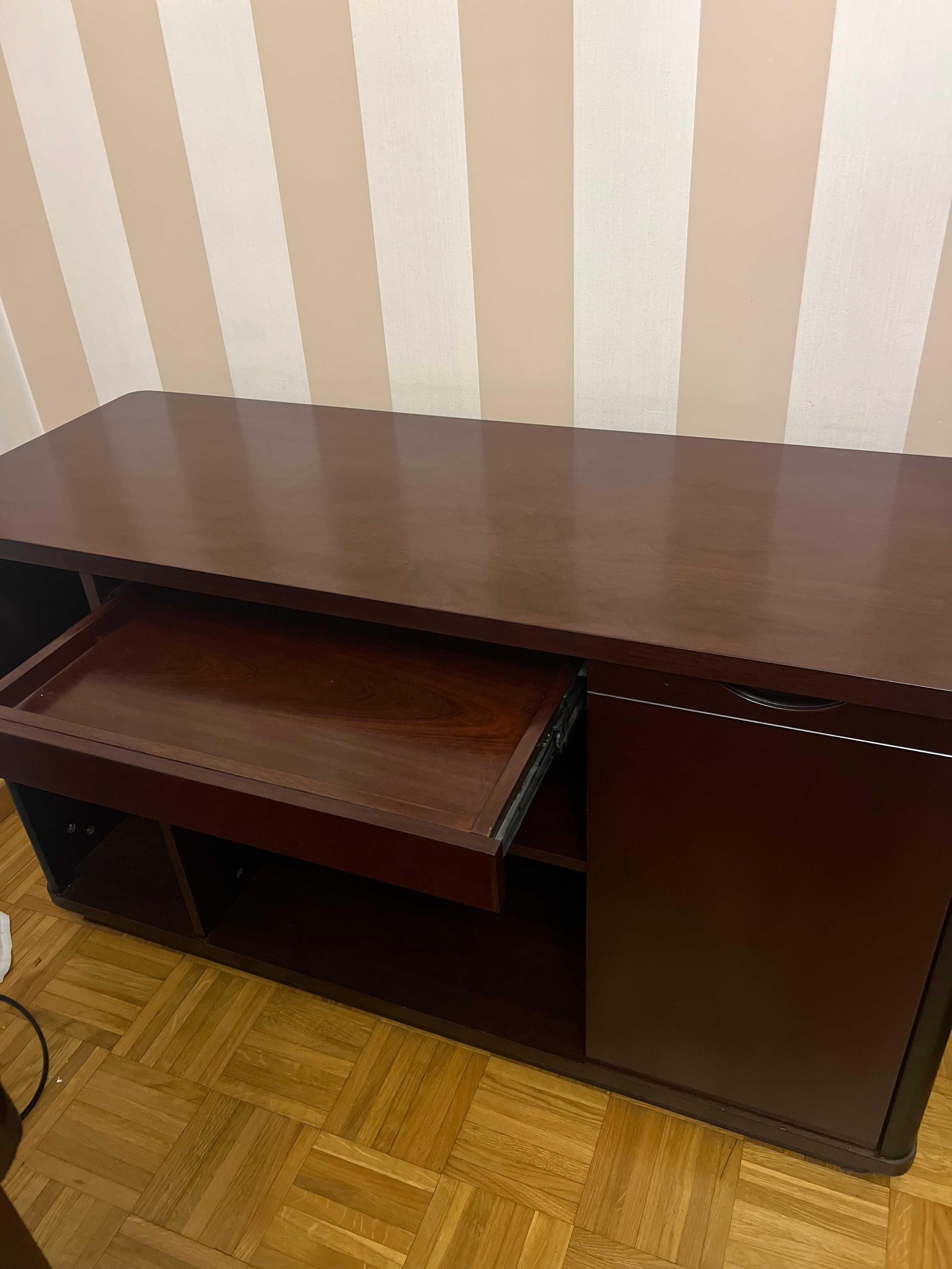 Biurko gabinetowe + pomocnik + krzesło
