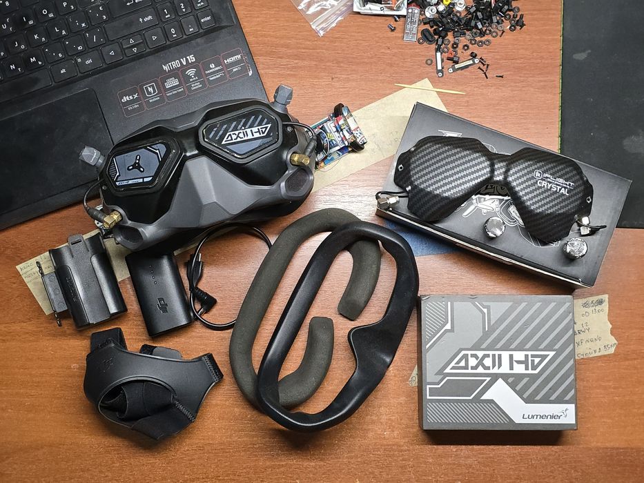 Цифрові FPV окуляри DJI Goggles V2+ антени iFlight Crystal і Lumenier