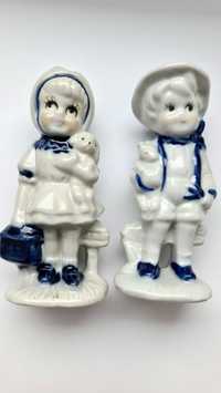 Figurki porcelanowe z Delft (Holandia)