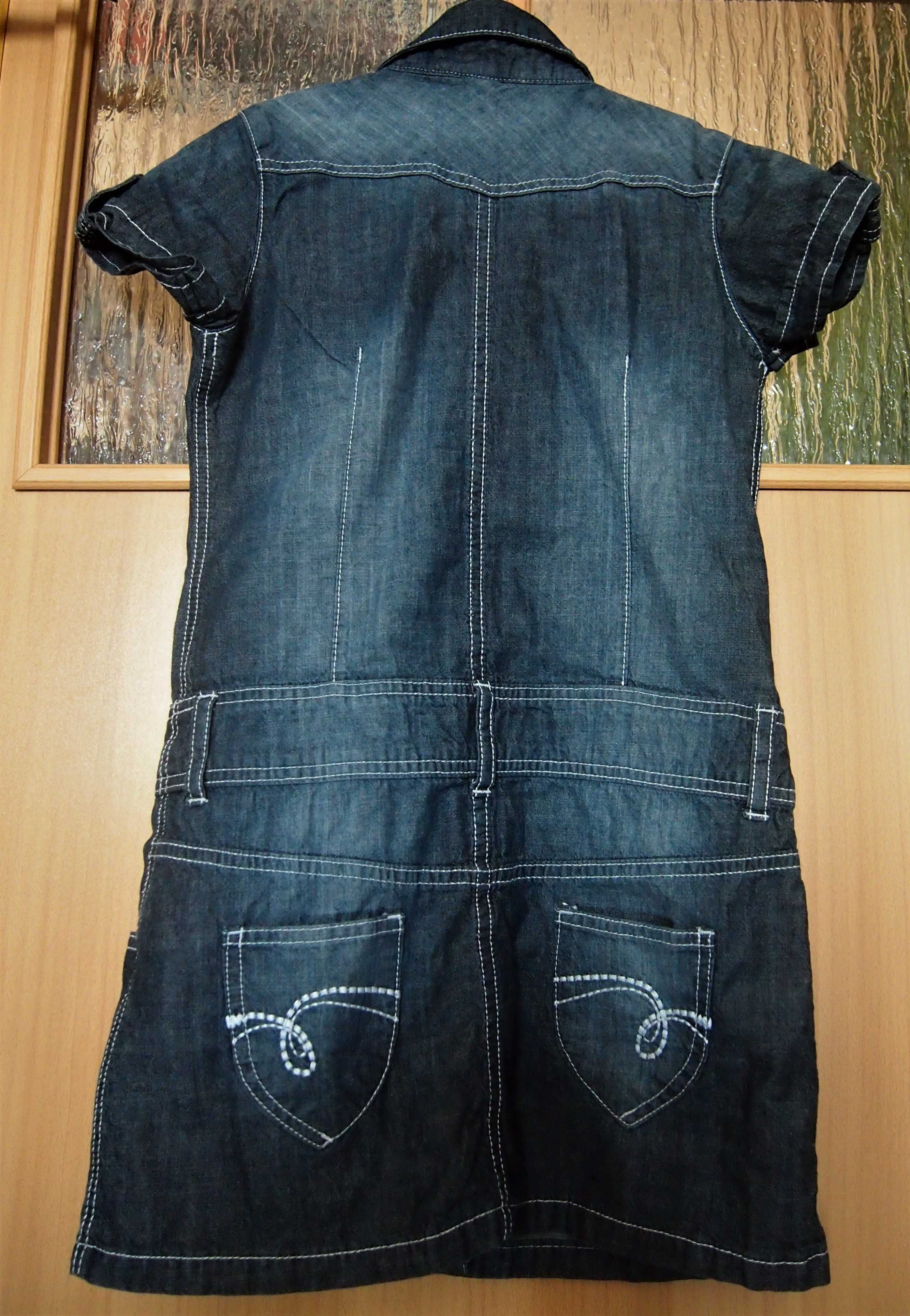 Новое джинсовое платье -халат рост 140 Nielsson Англия