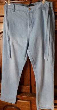 Spodnie jeansowe z ozdobnym paskiem